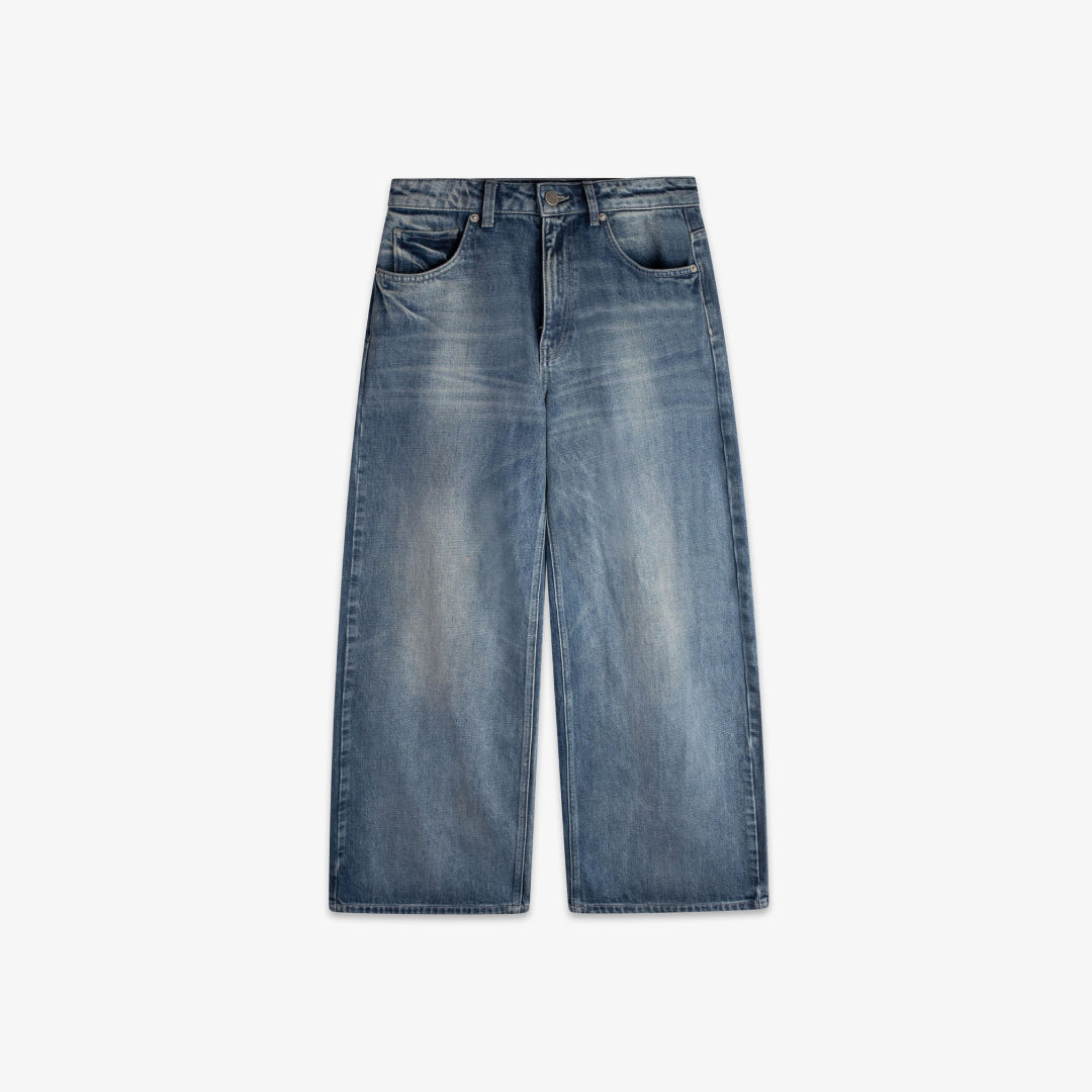 WASHED INDIGO DENIM